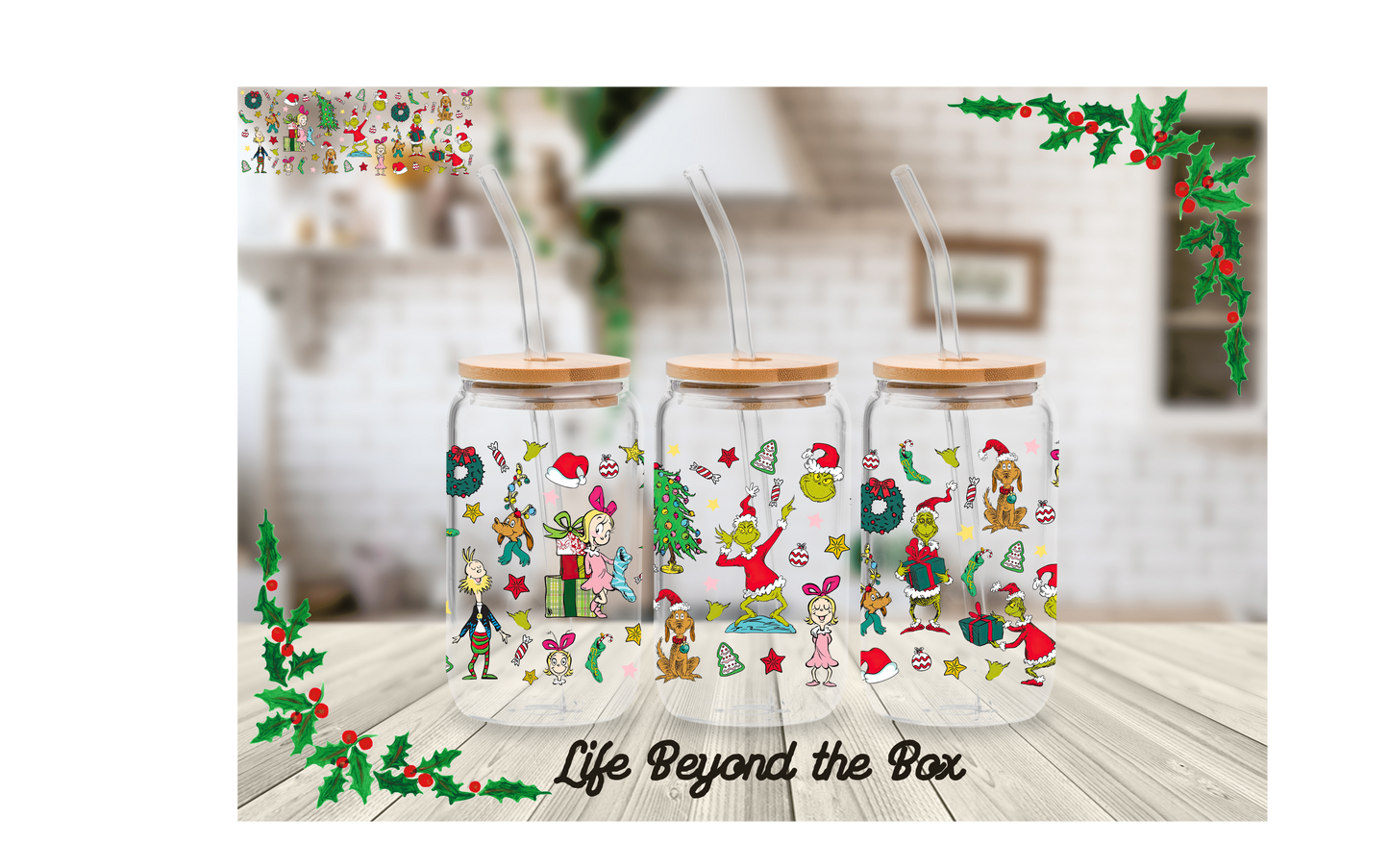 Classic Christmas 16oz UVDTF Wrap