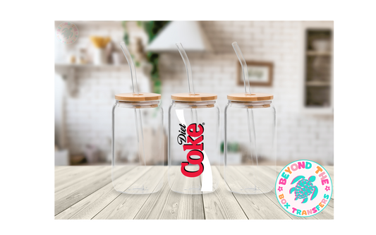 Diet Cola Soda 16oz UVDTF Decal