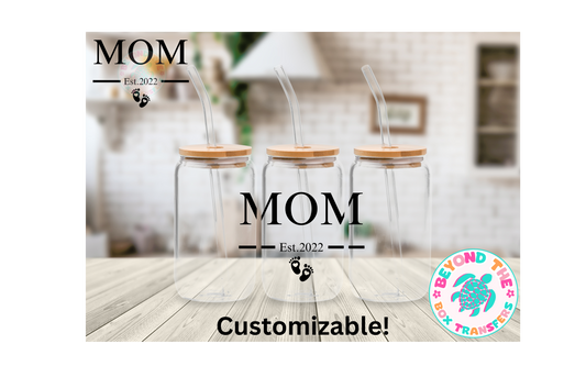 Custom Mom UVDTF Decal