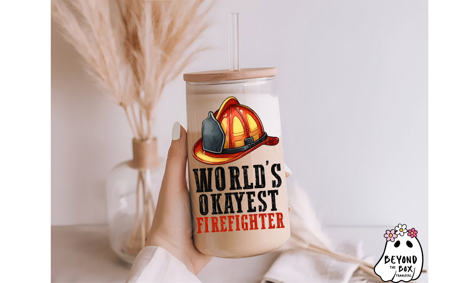Funny Firefighter UVDTF Decal