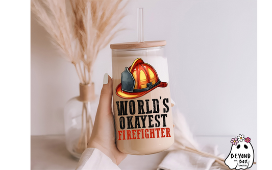 Funny Firefighter UVDTF Decal