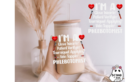 phlebotomist UVDTF Decal