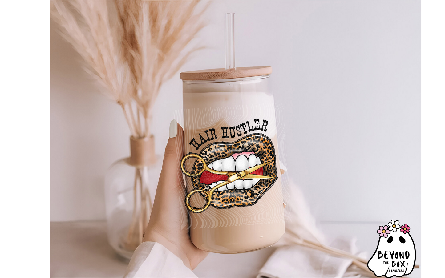 hair Hustler UVDTF Decal