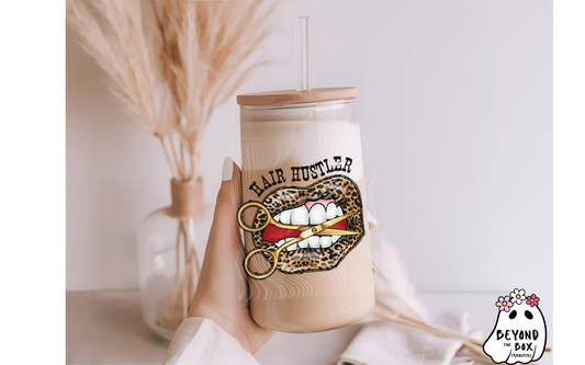 hair Hustler UVDTF Decal