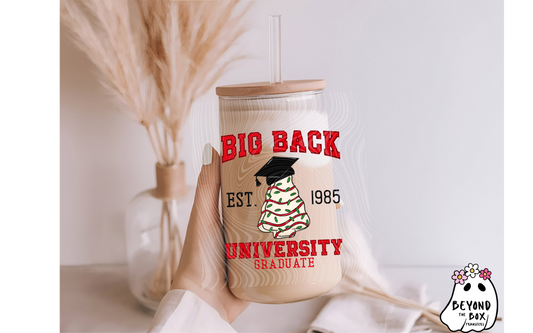Big Back University 16oz UVDTF Decal