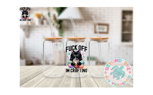 Crafting Cat UVDTF Decal