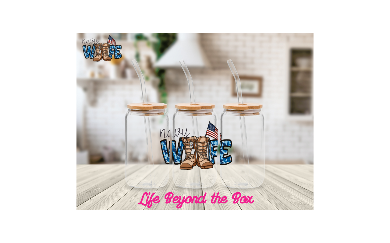 Navy Wife  UVDTF Decal