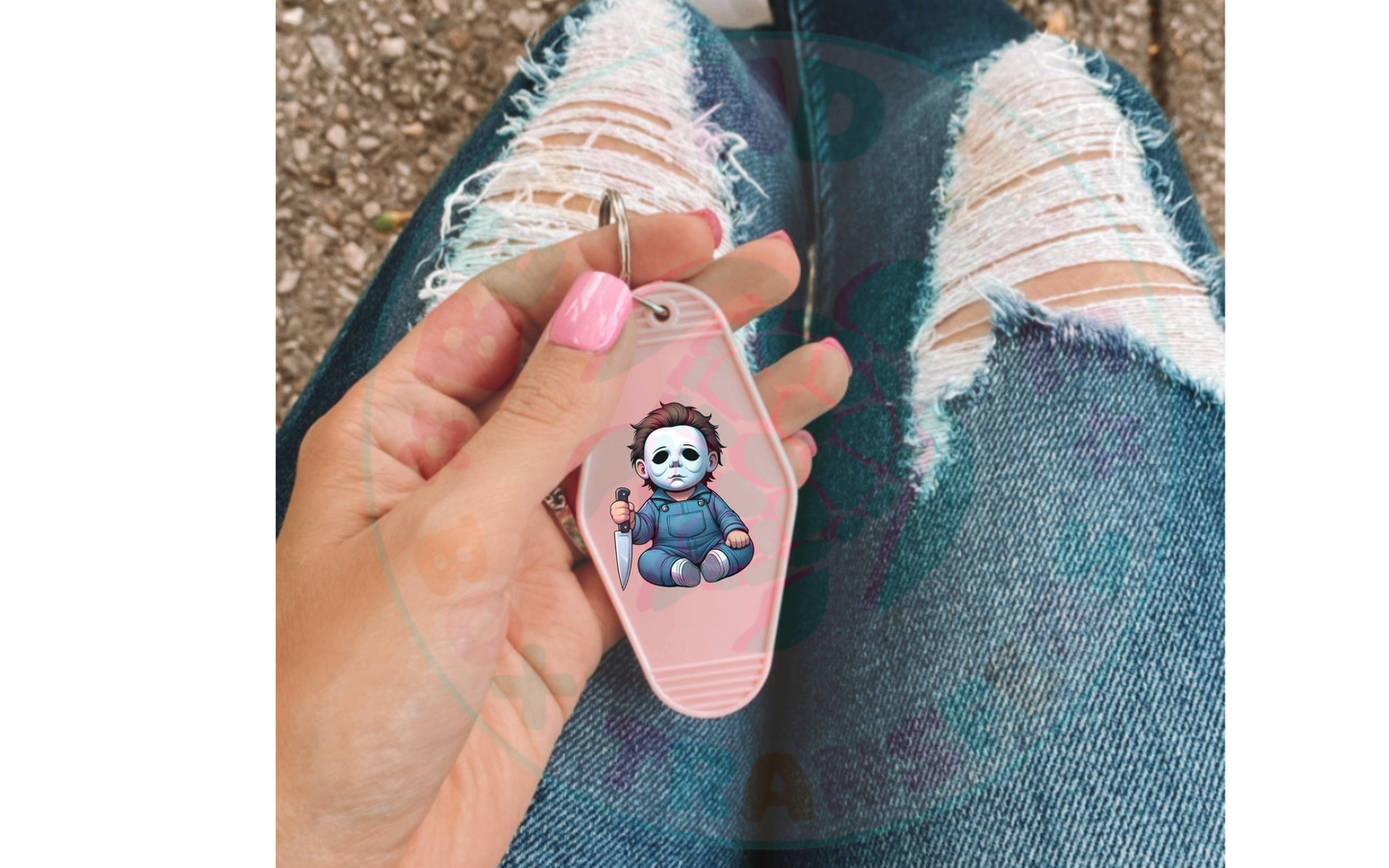 Killer BABY UVDTF Motel Keychain Decal