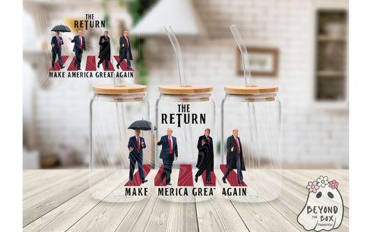 The Return TRUMP 16oz UVDTF wrap