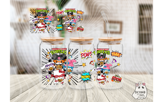 HK and TMNT 16oz UVDTF wrap