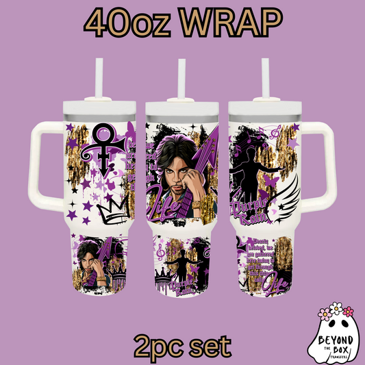 Purple Rain 40oz UVDTF 2pc wrap