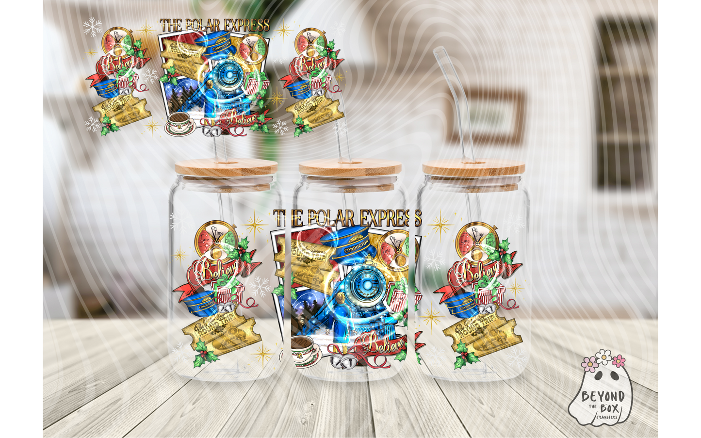 Christmas Express 16oz UVDTF Wrap